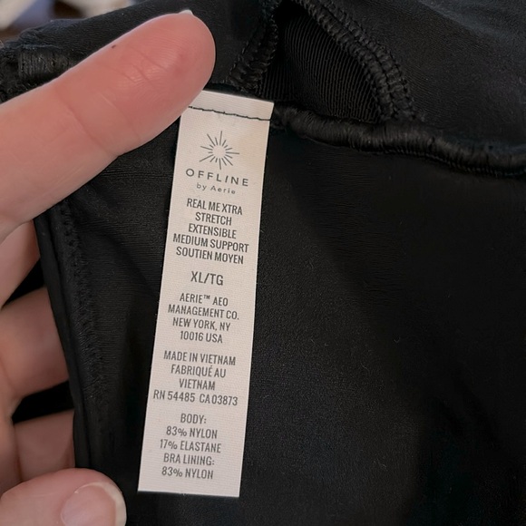 NWT OFFLINE Aerie Real Me Xtra Square Neck Cross Back Sports Bra - Picture 5 of 8